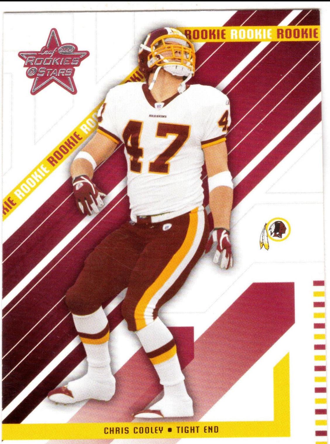 Chris Cooley #200 Football Cards 2004 Leaf Rookies & Stars