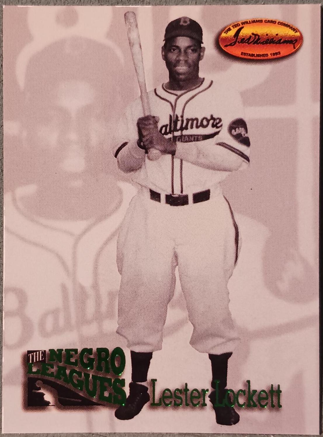 Lester Lockett #110 Baseball Cards 1993 Ted Williams Co