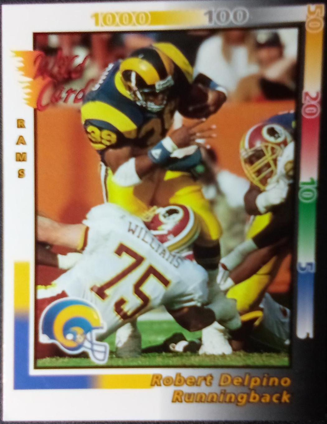 Robert Delpino #4 Football Cards 1992 Wild Card