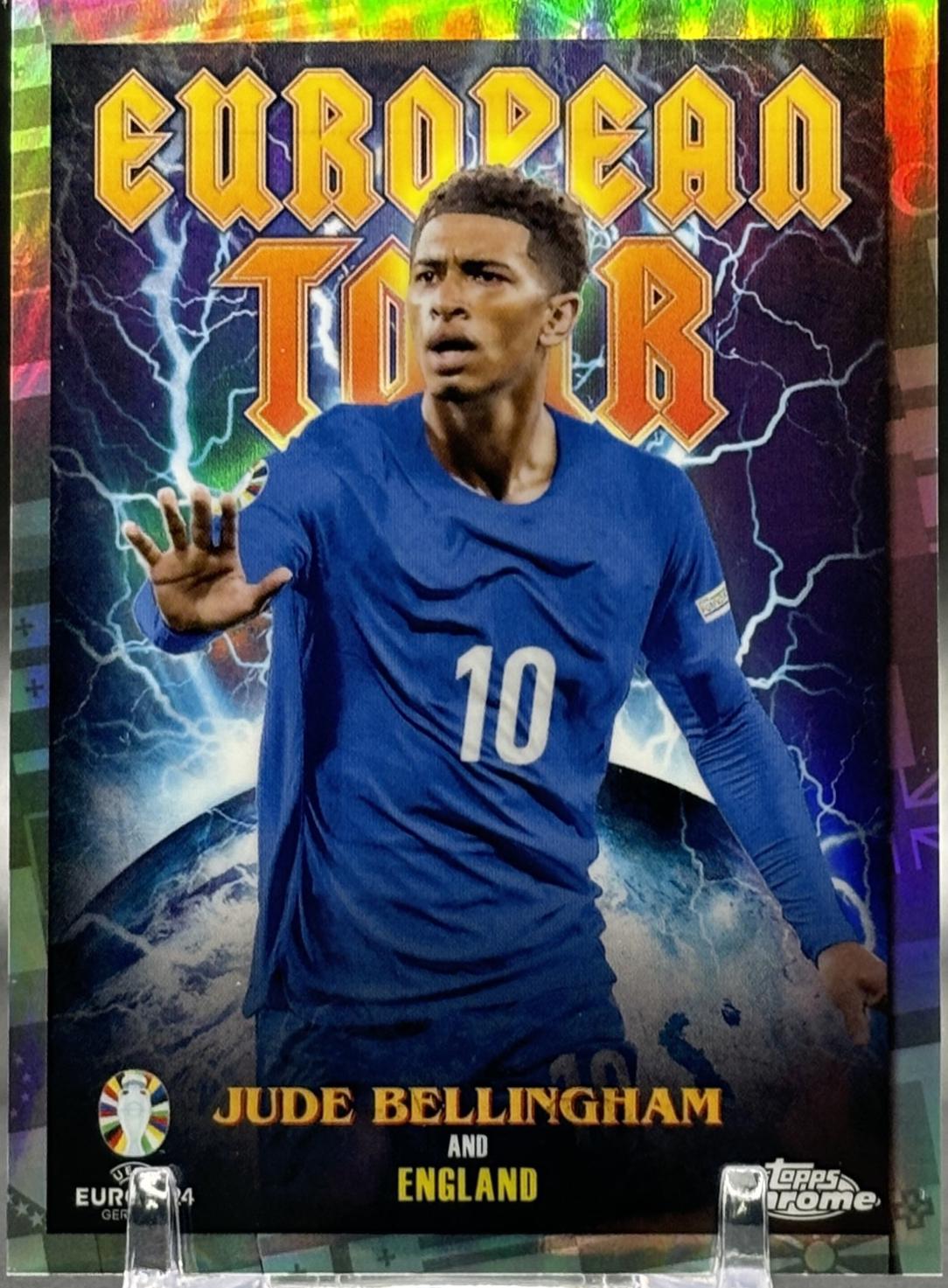 Jude Bellingham #ET-10 Soccer Cards 2024 Topps Chrome UEFA Euro Tour