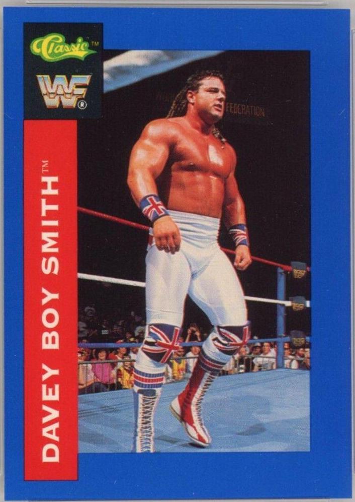 Davey Boy Smith #19 Wrestling Cards 1991 Classic WWF