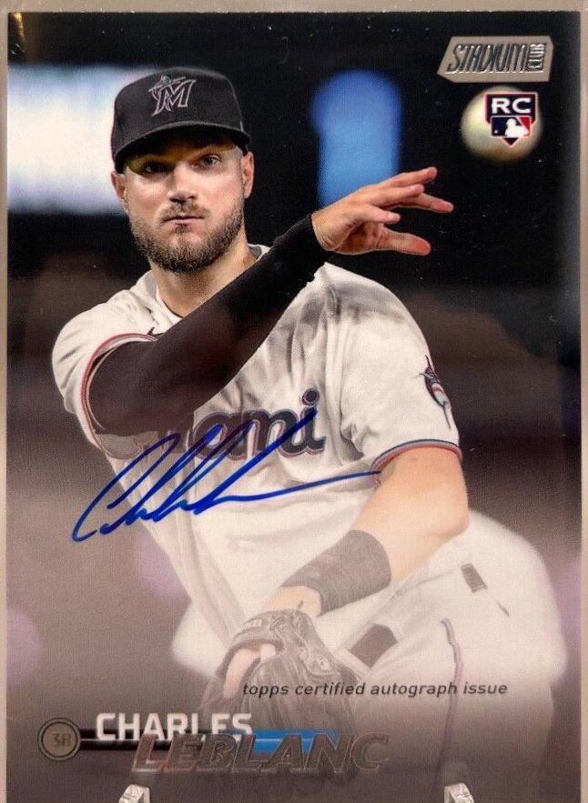 Charles Leblanc #SCBA-CL Baseball Cards 2023 Stadium Club Autographs