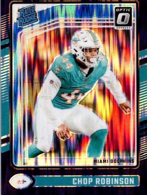 Chop Robinson [Purple Shock] #219 Prices | 2024 Panini Donruss Optic ...