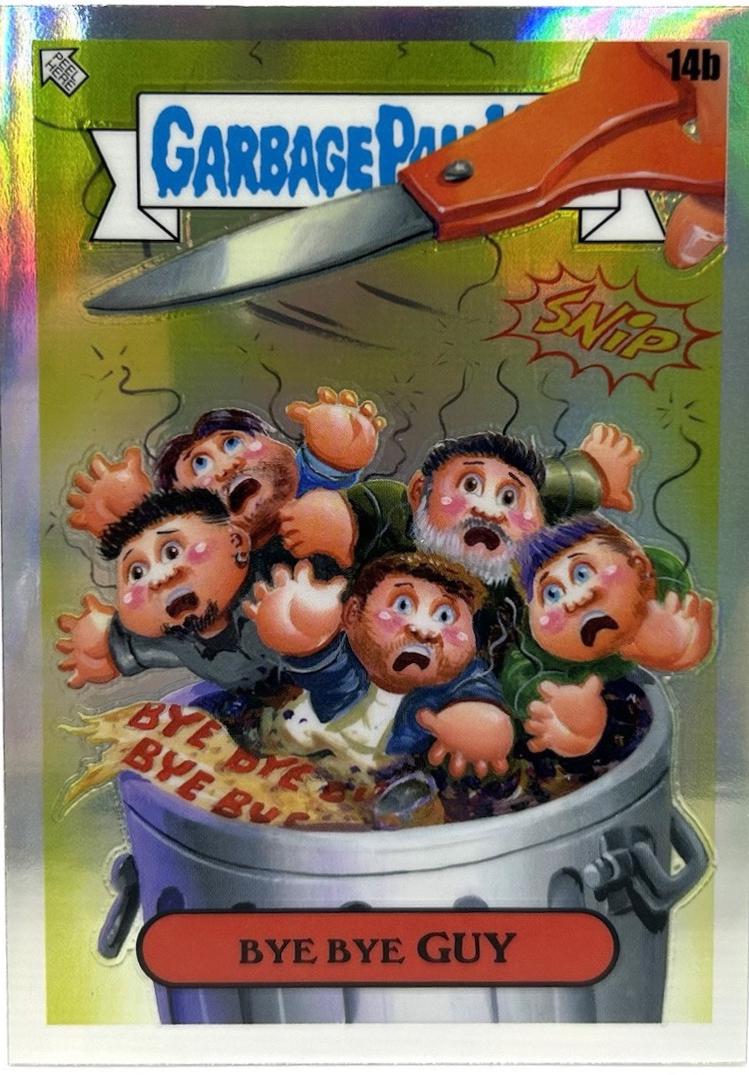 Bye Bye Guy #14b 2024 Garbage Pail Kids Chrome Music Awards