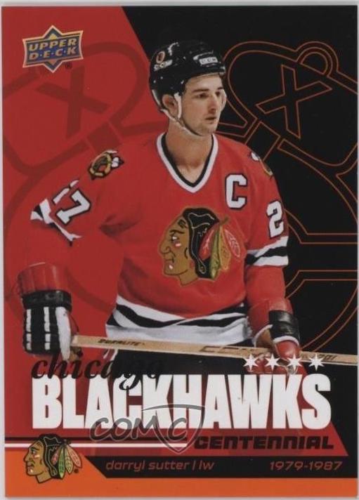 Darryl Sutter #31 2025 Upper Deck Chicago Blackhawks Centennial Hockey