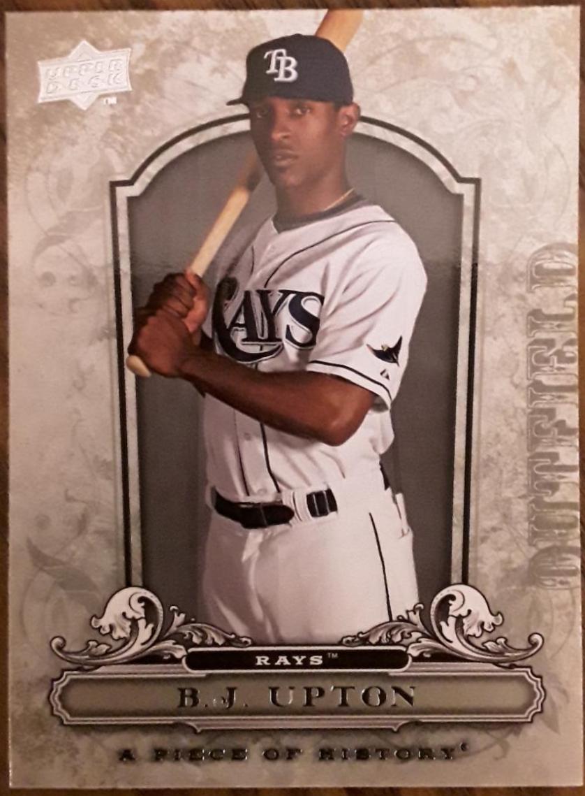 B.J. Upton #92 Baseball Cards 2008 Upper Deck A Piece of History