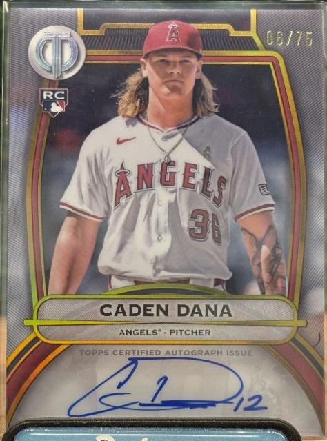 Caden Dana #TA-CD Baseball Cards 2025 Topps Tribute Autograph