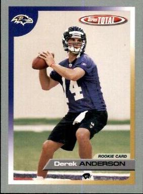 Derek Anderson #524 Football Cards 2005 Topps Total