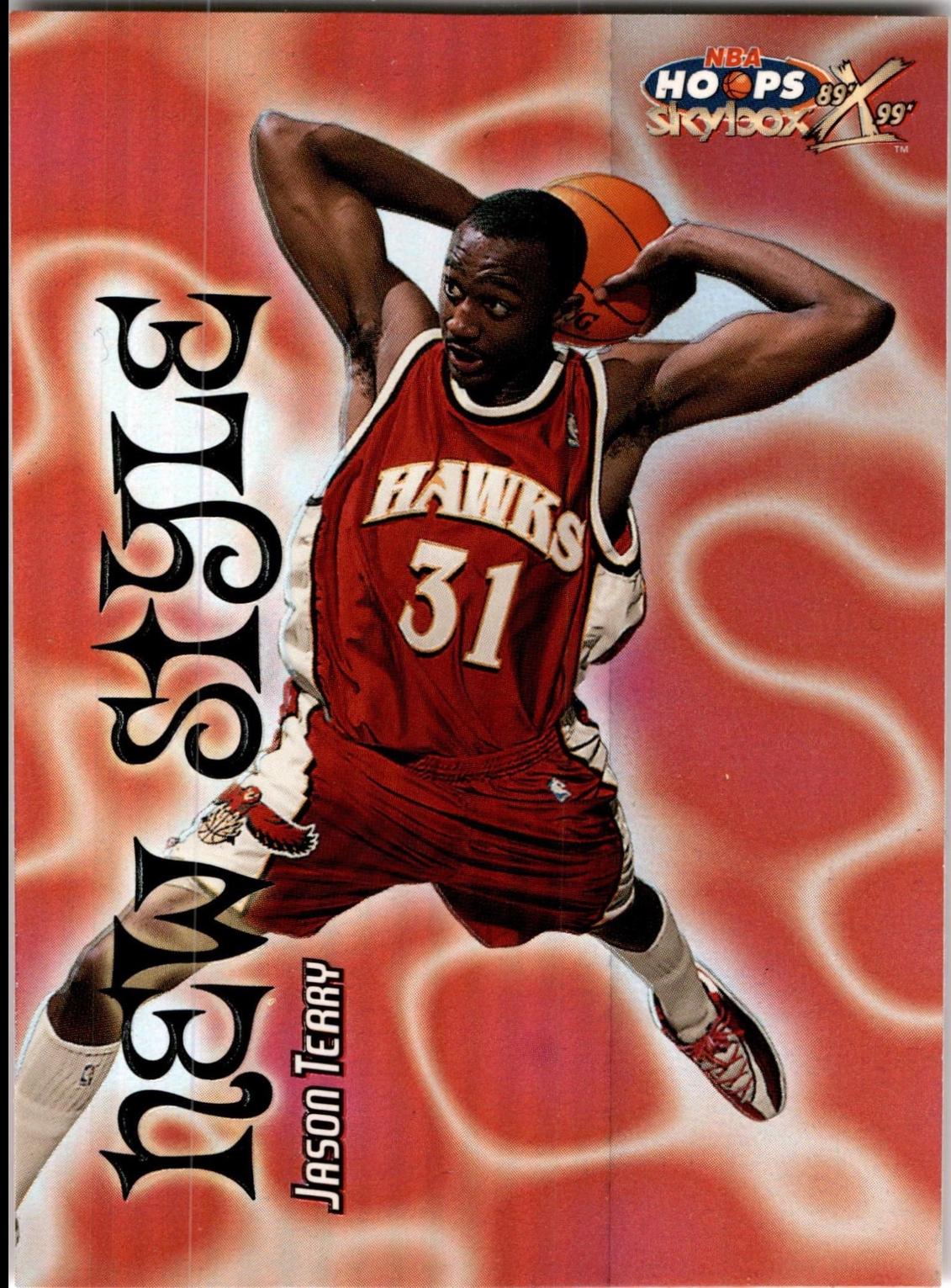 Jason Terry #11NS Basketball Cards 1999 Hoops Decade New Style