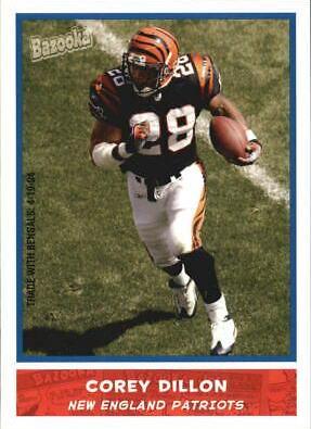 Corey Dillon #7 Football Cards 2004 Bazooka