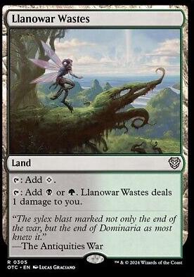 Llanowar Wastes #305 Magic Outlaws of Thunder Junction Commander