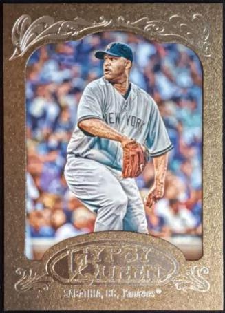 CC Sabathia [Gray Jersey Gold Framed] #150