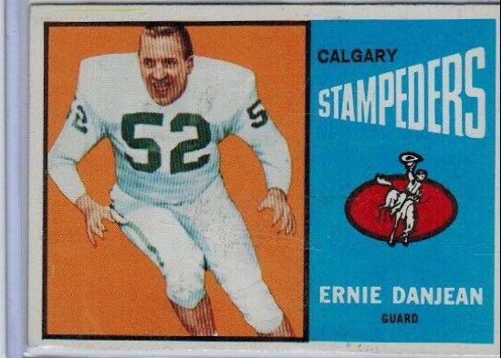 Ernie Danjean #12 Football Cards 1964 Topps CFL