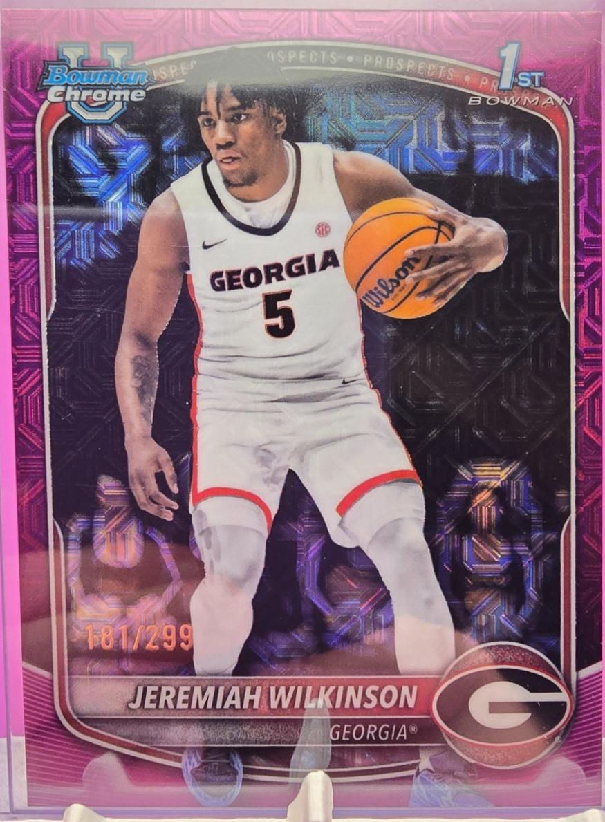 Jeremiah Wilkinson #BCP-70 2025 Bowman Mega Box Chrome Prospects Mojo Basketball