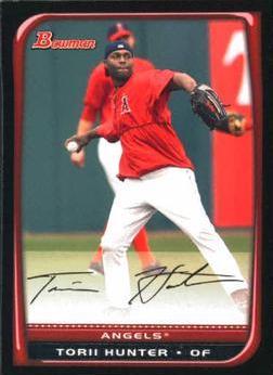 Torii Hunter #34 Baseball Cards 2008 Bowman
