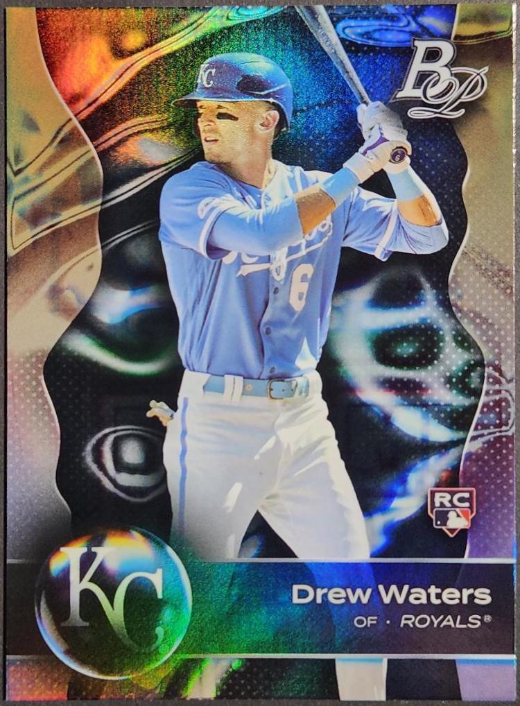 Drew Waters #24 Baseball Cards 2023 Bowman Platinum