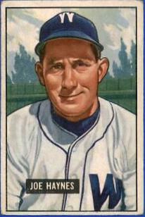 Joe Haynes #240 1951 Bowman Baseball