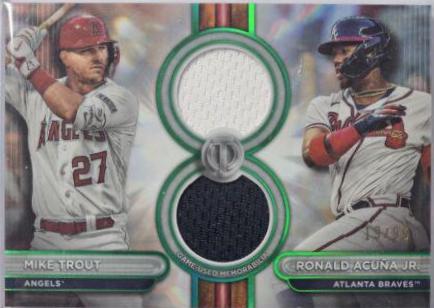 Ronald Acuna Jr. / Mike Trout [Green Dual Player] #DR2-TA