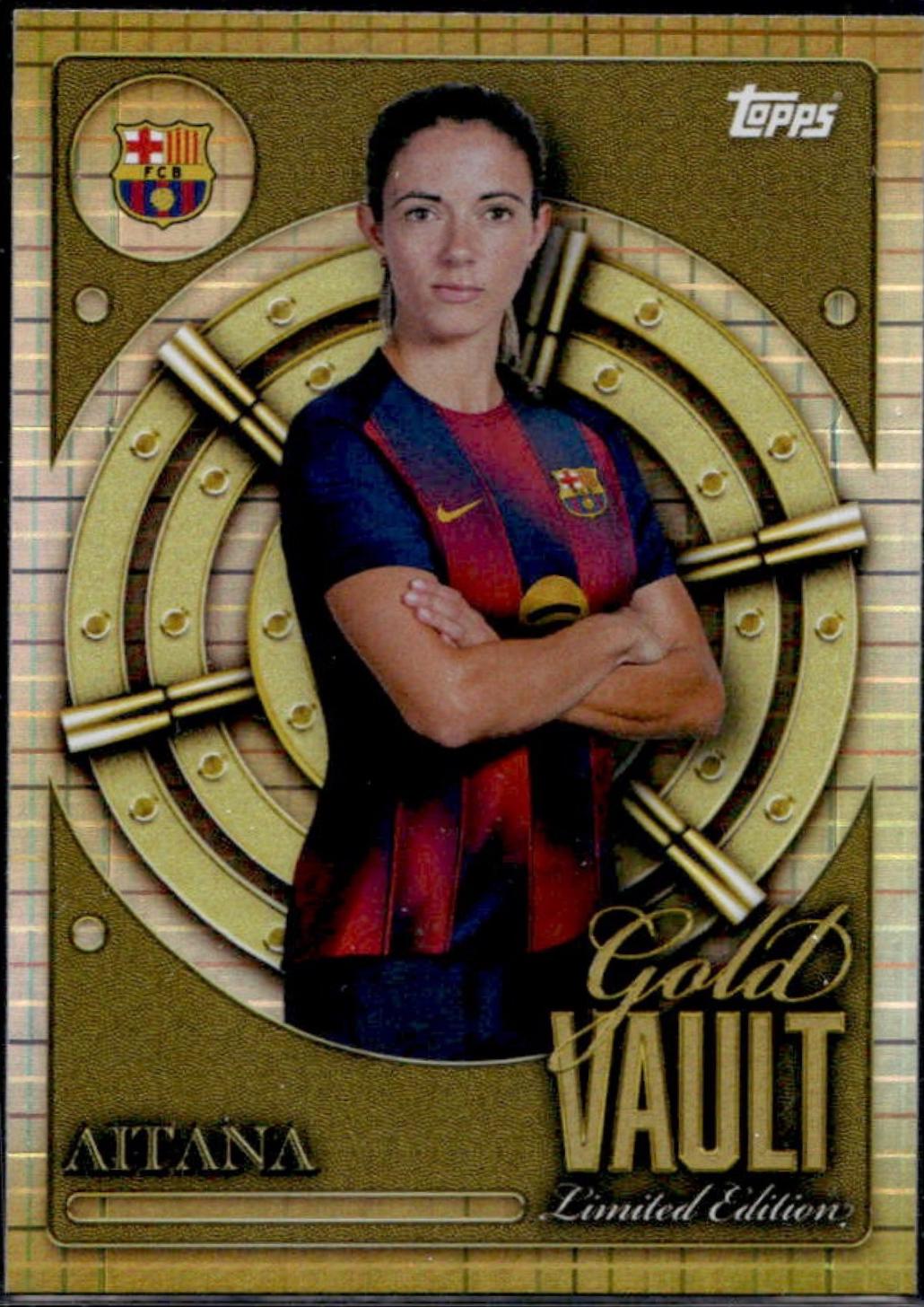 Aitana Bonmati #GV-3 2025 Topps Fc Barcelona Collector Tin Gold Vault Limited Edition Soccer