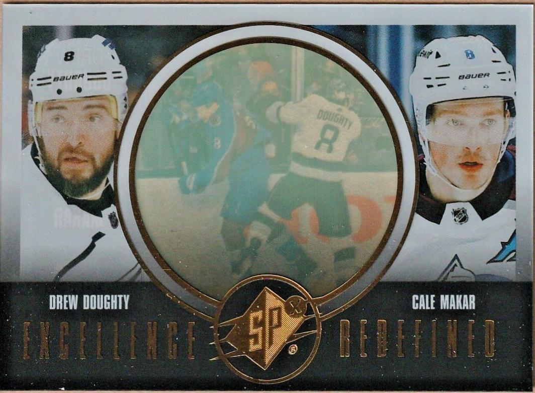 Drew Doughty / Cale Makar #EX-4 Hockey Cards 2024 SPx Excellence Redefined