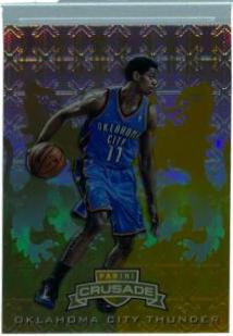 Jeremy Lamb Gold #36 Basketball Cards 2012 Panini Crusade Prizm