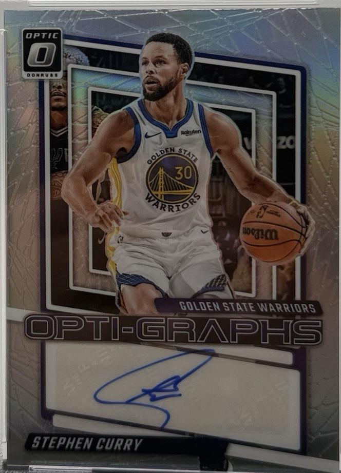 Stephen Curry #1 Basketball Cards 2023 Donruss Optic Opti-Graphs