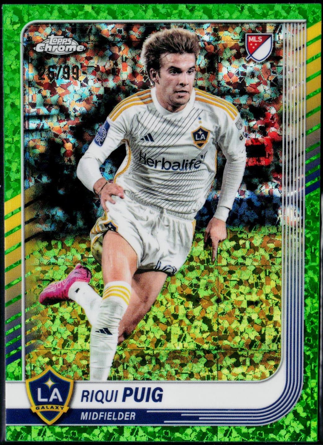 Riqui Puig [Green Mini-Diamonds Refractor] #93