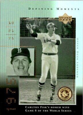 Carlton Fisk #DM5 Baseball Cards 2000 Upper Deck Legends Defining Moments