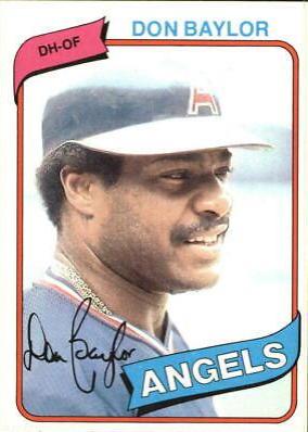 Don Baylor #285 Baseball Cards 1980 Topps