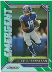 Justin Jefferson [Green] #10 Prices | 2020 Panini Prizm Emergent