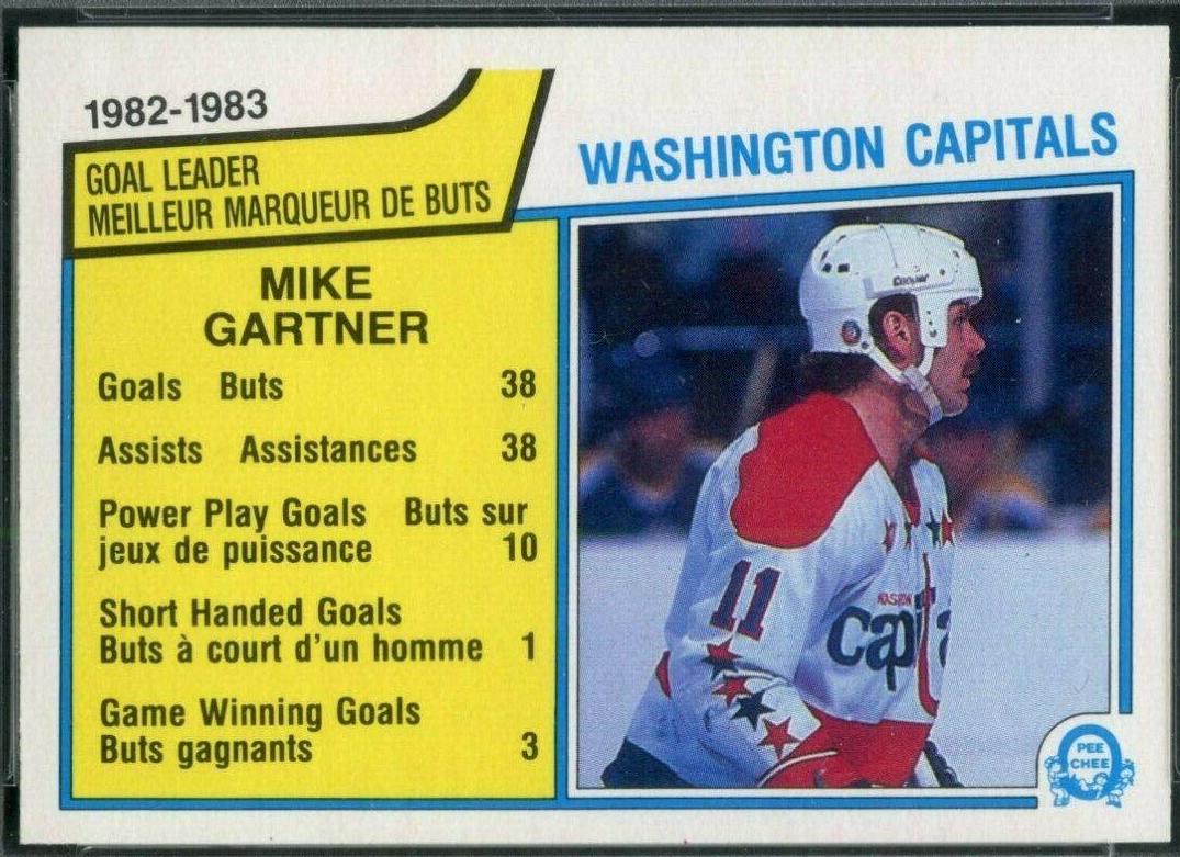 Mike Gartner #364 1983 O Pee Chee Hockey