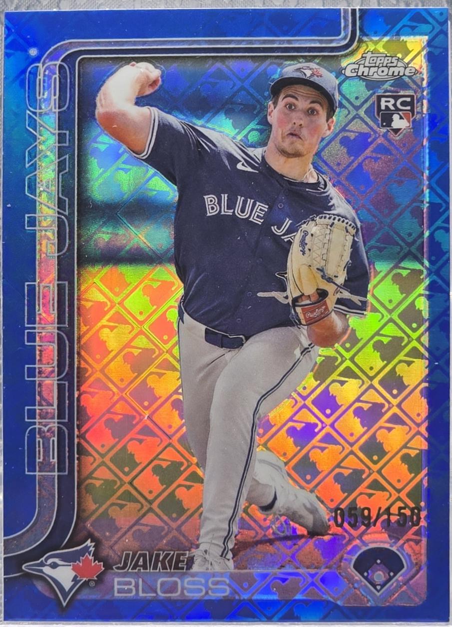 Jake Bloss [Blue Refractor] #188 Prices | 2025 Topps Chrome Logofractor ...