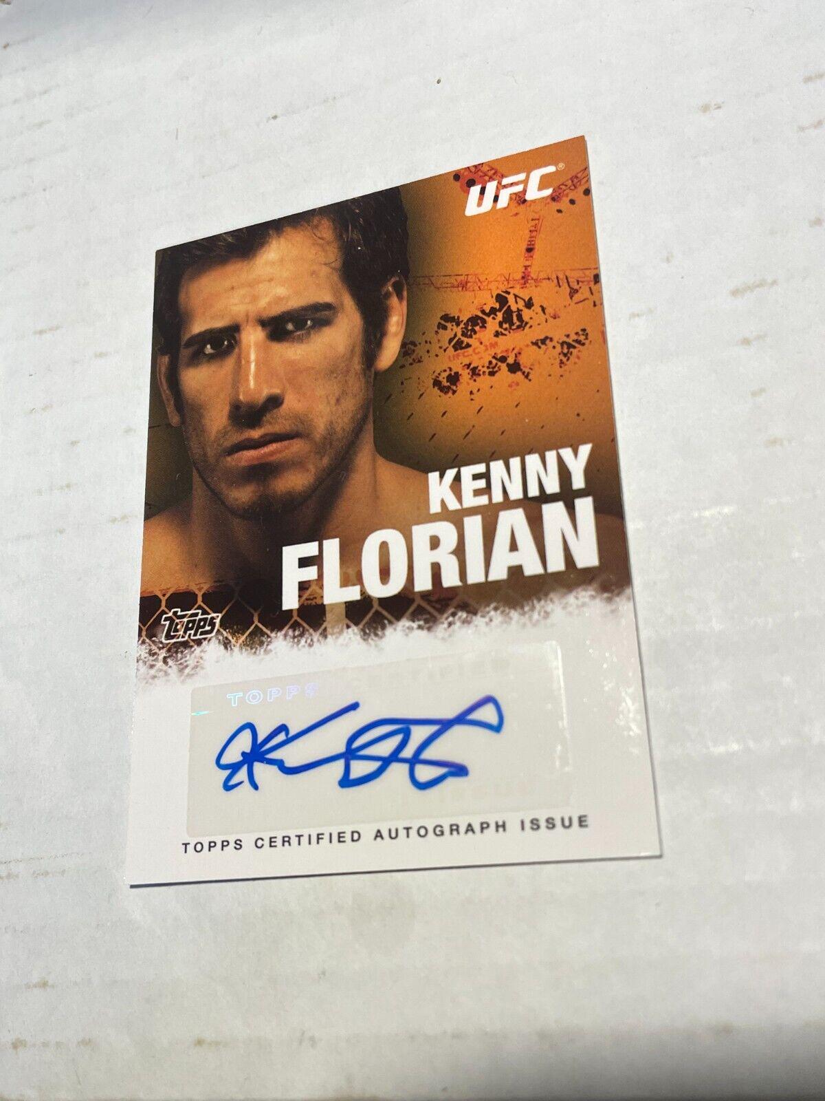 Kenny Florian #FA-KF Ufc Cards 2010 Topps UFC Autographs