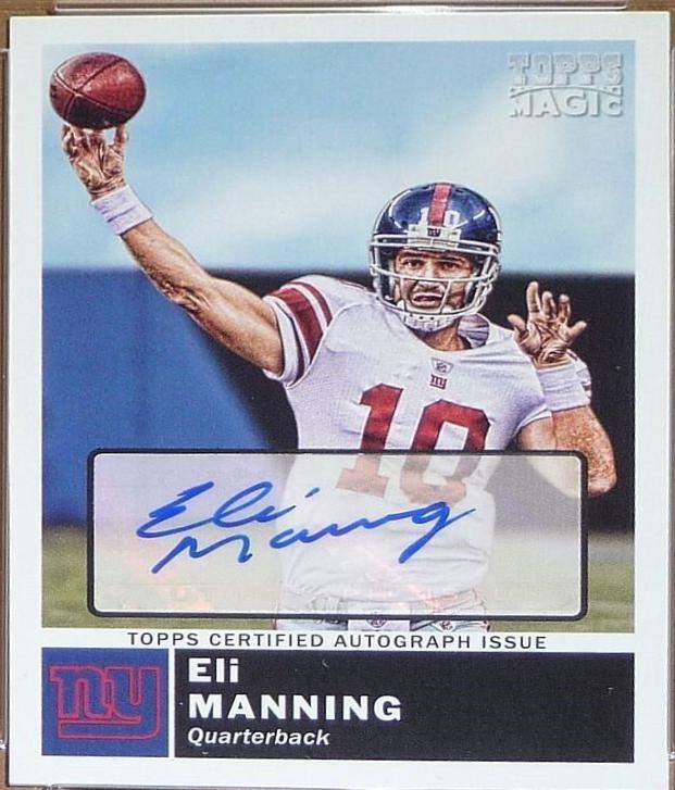 Eli Manning #95 2010 Topps Magic Football
