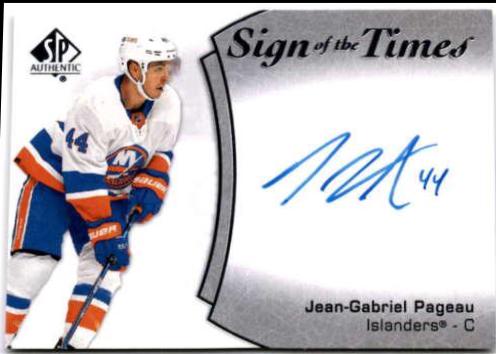 Jean Gabriel Pageau #SOTT-JP 2021 Sp Authentic Sign Of The Times Autographs Hockey