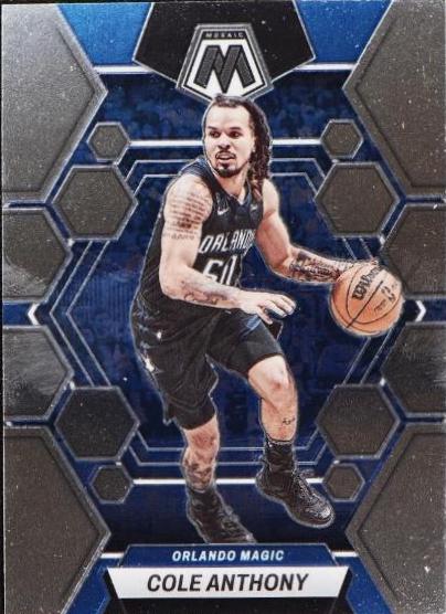 Cole Anthony #10 Basketball Cards 2022 Panini Mosaic