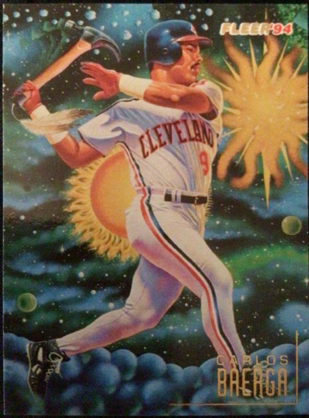 Carlos Baerga #4 Baseball Cards 1994 Fleer