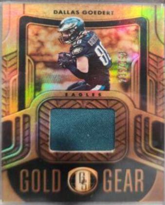 Dallas Goedert #GG-DGO Football Cards 2022 Panini Gold Standard Gear