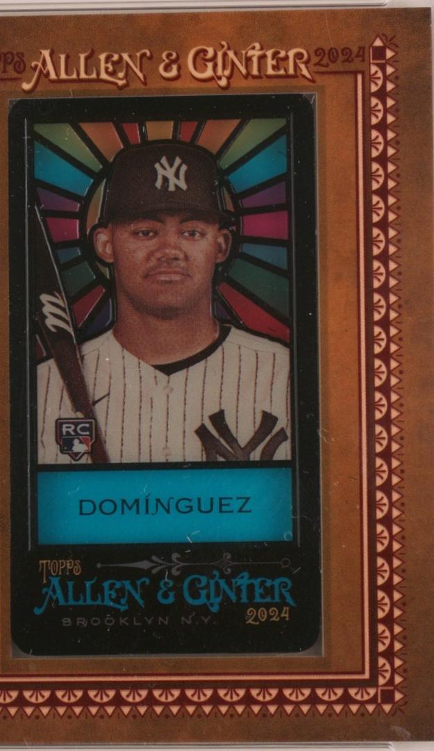 Jasson Dominguez #31 Baseball Cards 2024 Topps Allen & Ginter Stained Glass Mini