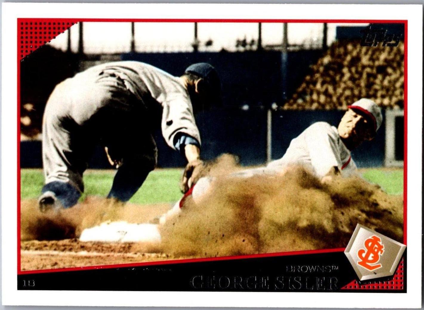 George Sisler #115b Baseball Cards 2009 Topps