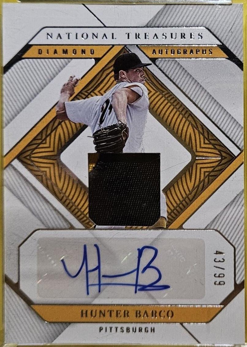 Hunter Barco #4 Baseball Cards 2023 Panini National Treasures Diamond Autograph