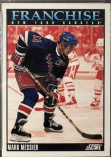 Mark Messier #431 Hockey Cards 1992 Score