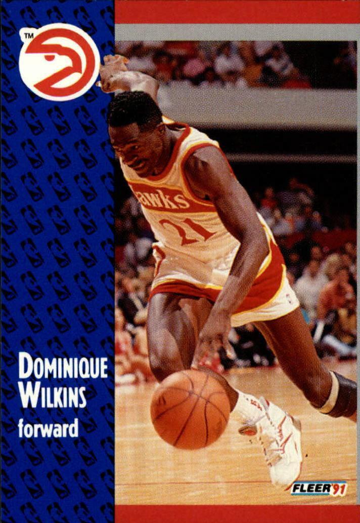 Dominique Wilkins #6 Basketball Cards 1991 Fleer