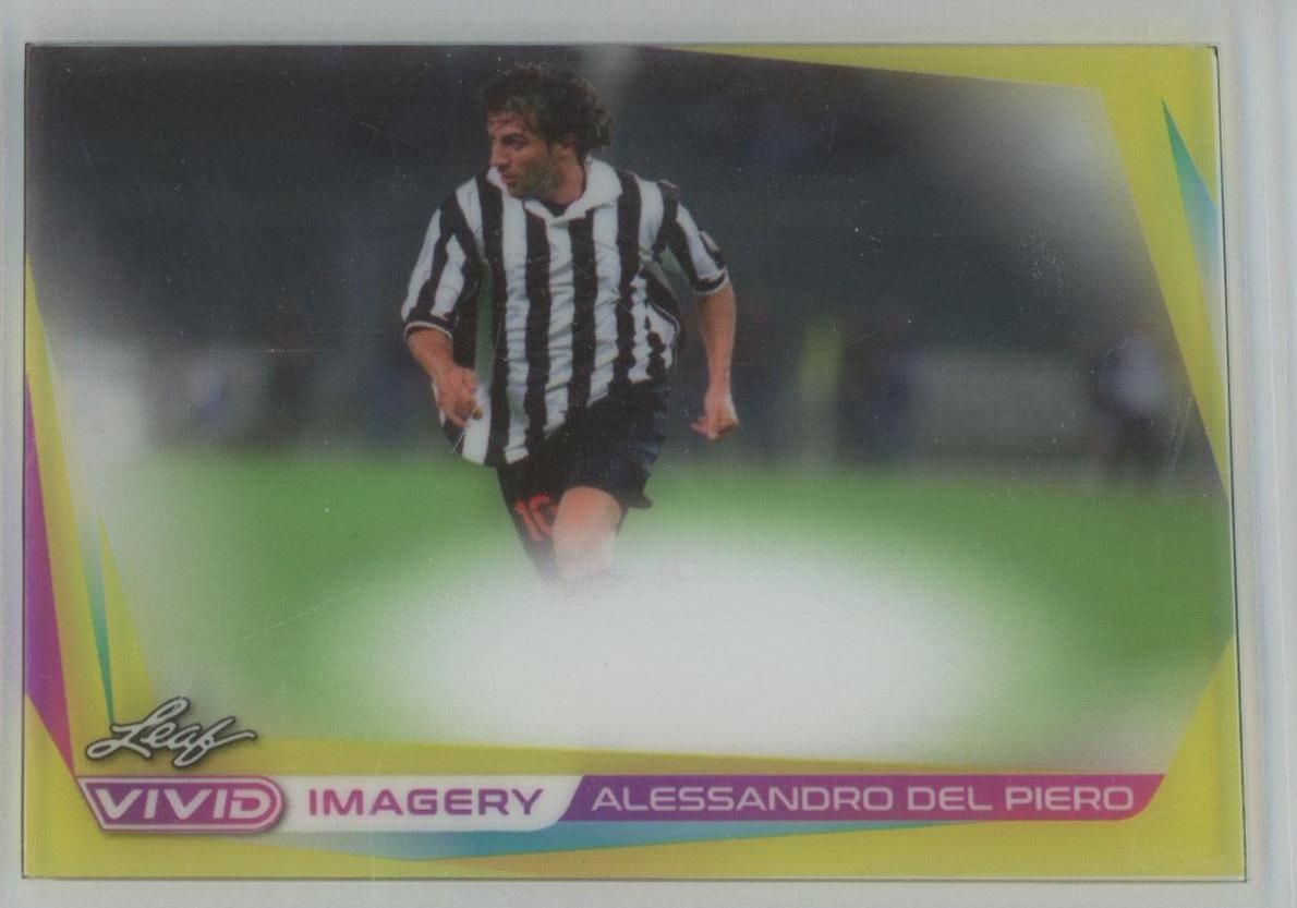 Alessandro Del Piero #VI-AD1 Soccer Cards 2022 Leaf Vivid Imagery