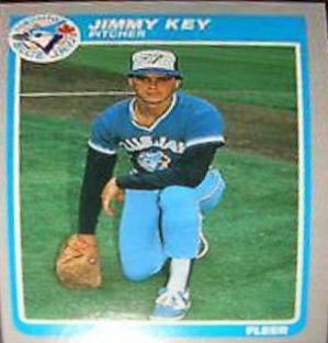 Jimmy Key #110 Baseball Cards 1985 Fleer