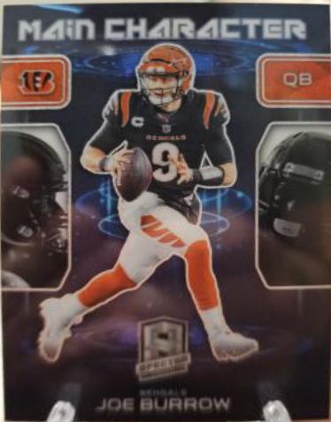 Joe Burrow #18 Football Cards 2023 Panini Spectra Main Character