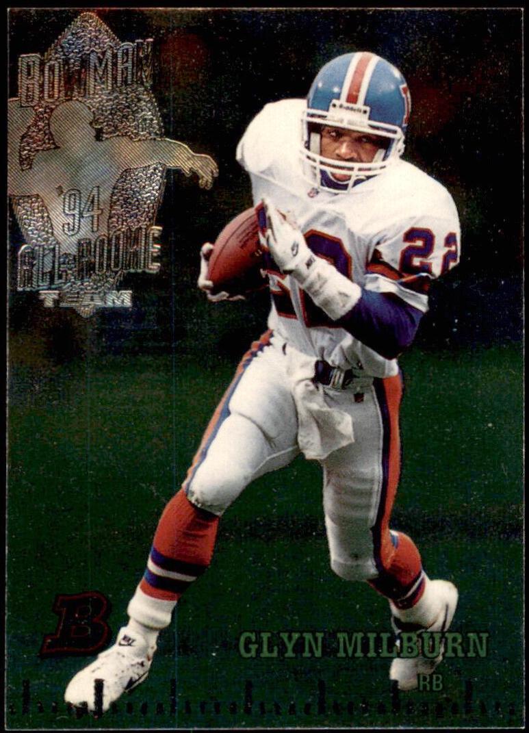 Glyn Milburn #218 Football Cards 1994 Bowman