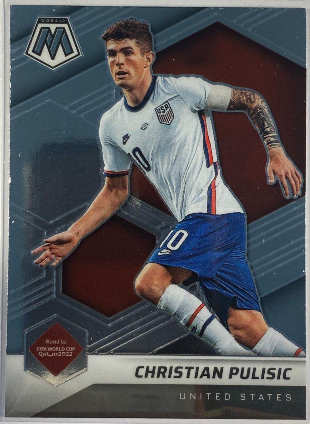 Christian Pulisic #100 Soccer Cards 2021 Panini Mosaic Road to FIFA World Cup