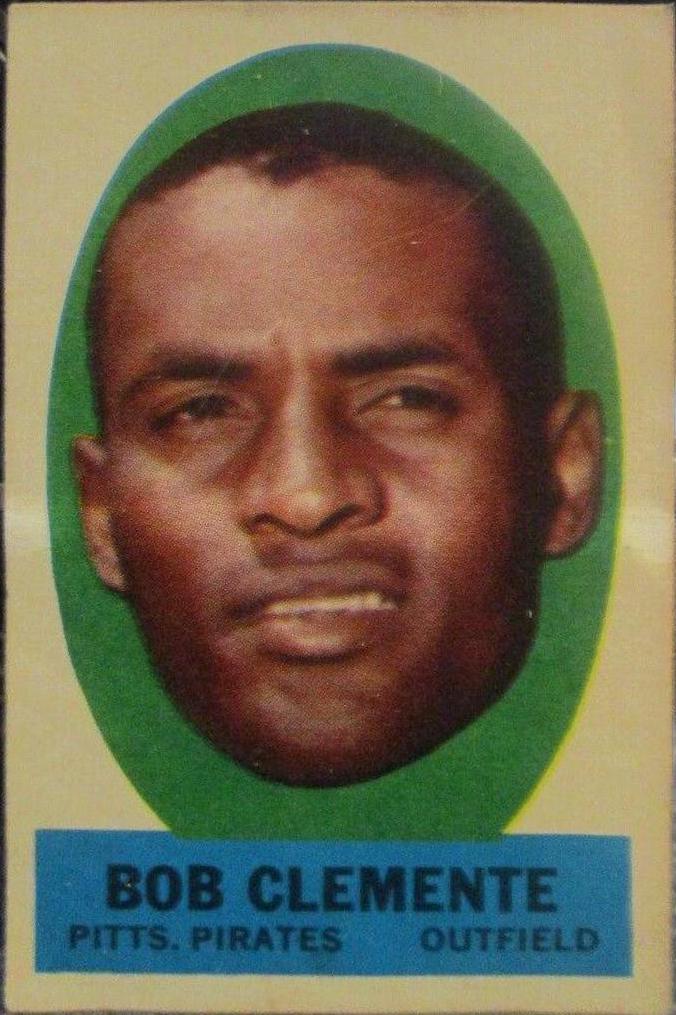 Roberto Clemente Baseball Cards 1963 Topps Peel Offs
