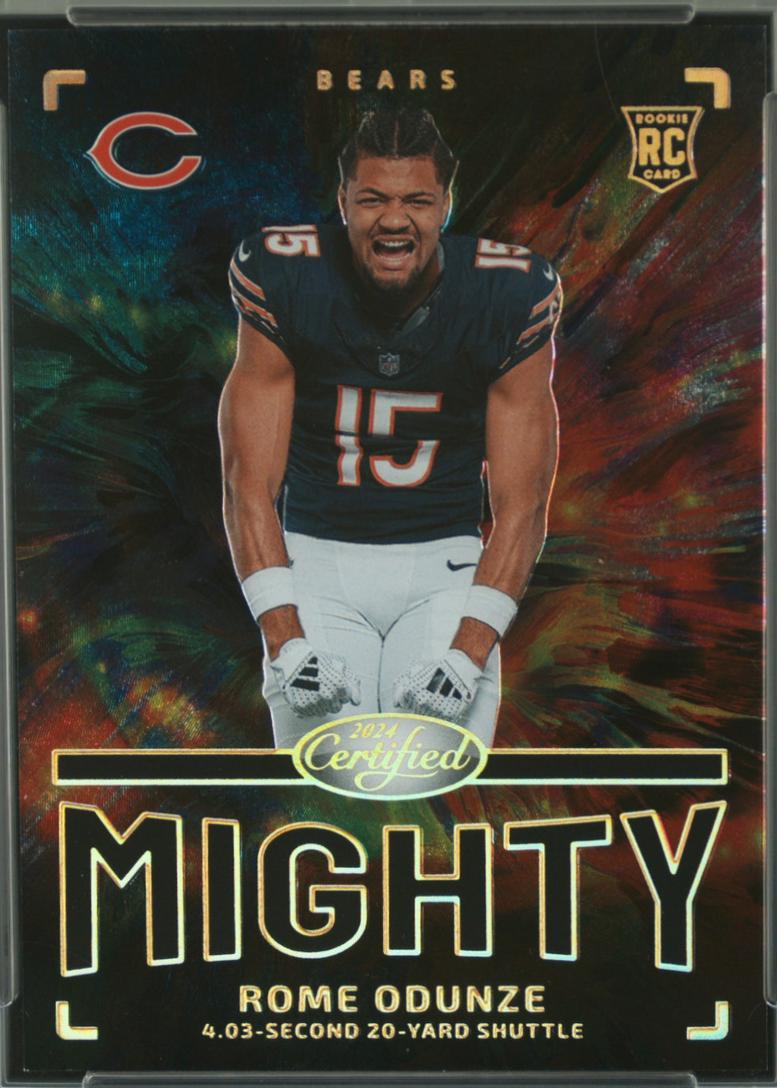Rome Odunze #TM-RO Football Cards 2024 Panini Certified The Mighty